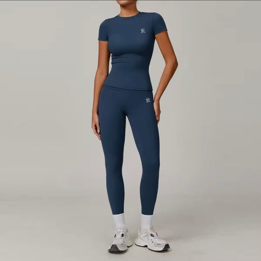 Women's fitness set (navy blue)