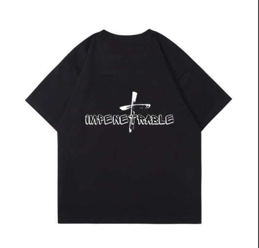 Unisex Casual T shirts (black impenetrable)