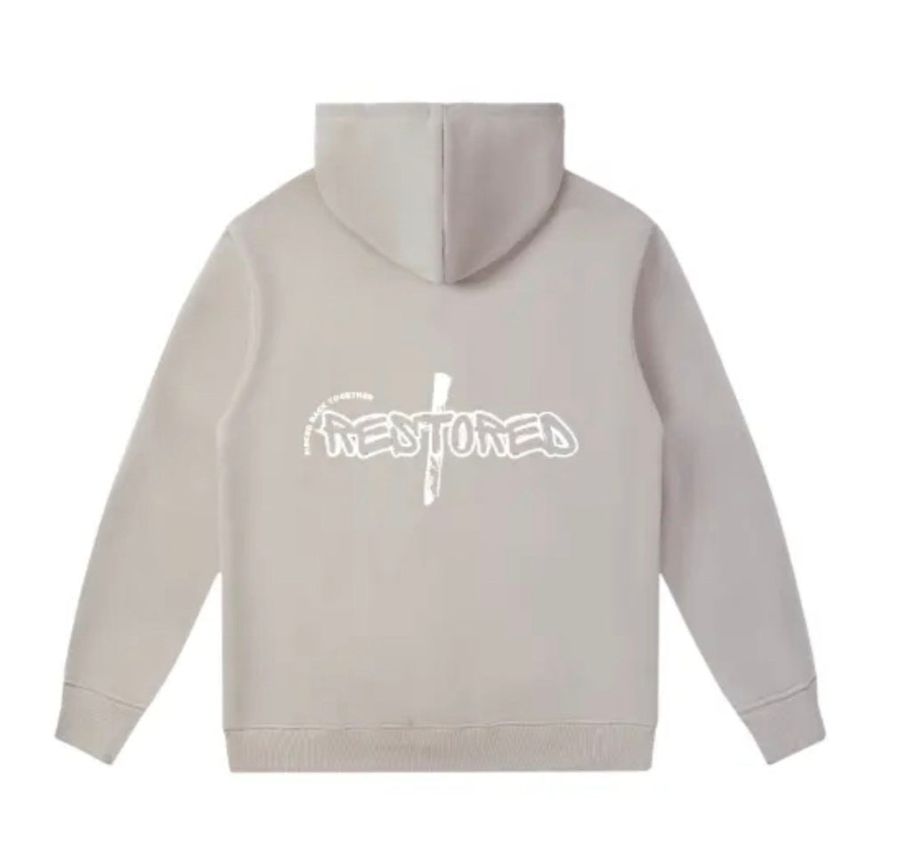 Restored Hoodies ( Light Grey)